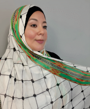 Printed Modal Keffiyeh with Asba