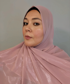 Shimmer Chiffon Rose Pink